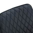 Set 2 Sedie Imbottite 49x60x89 cm in Similpelle  Nere