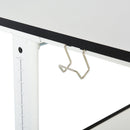 Set Scrivania e Sedia per Bambini Altezza Regolabile  Bianca