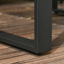 Set Salotto da Giardino Divano Angolare Poltrona e Tavolino in Rattan PE Grigio