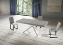 Tavolo Allungabile 180/440x90 cm Niket Cashmere Gambe Bianche      
