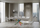 Tavolo Allungabile 200/304x90 cm Volantis Cashmere Gambe Multicolore 4/B      