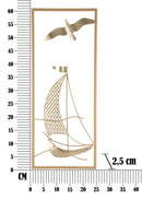 Pannello Vela New 25x61 cm in Ferro