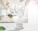 Scultura Roman Woman 21,5x14,5x34 cm in Poliresina Bianco