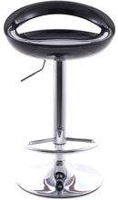 Sgabello con Alzata a Gas e Seduta Girevole in Abs Vandi Nero