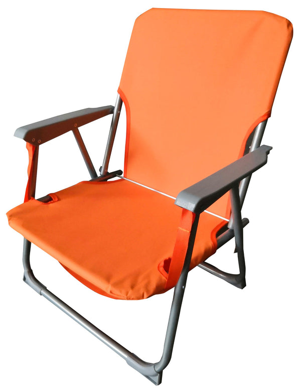 Spiaggina Faltbare Sonnenliege 53x54x25/68 cm aus Stahl und 600D Oxford-Gewebe Orange sconto