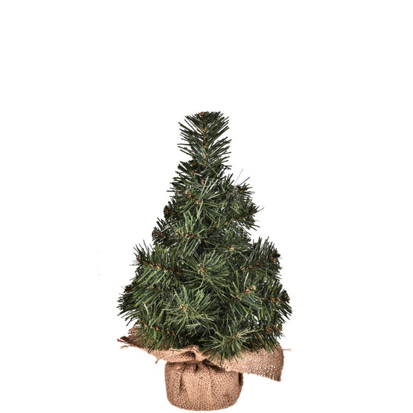 sconto Set 3 Mini Albero di Natale Artificiali 24 cm Abete Verde