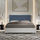 Letto Matrimoniale Kaia Blu Varie Misure