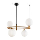 Lampada pendente Modern in Metallo Ring Ottone