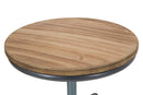 Sgabello Heintreck Ø39x55-70 cm Legno di Abete e in Ferro Grigio e Marrone