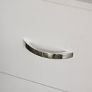 Credenza 2 Armadietti 1 Ripiano 3 Cassetti 80x39,5x193,5 cm in Legno  Bianca