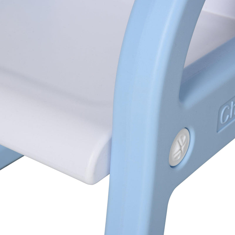 Lavagna Magnetica per Bambini con Sedia Numeri Lettere  Bianca e Blu