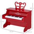 Mini Pianoforte Giocattolo per Bambini 25 Tasti in ABS  Rosso