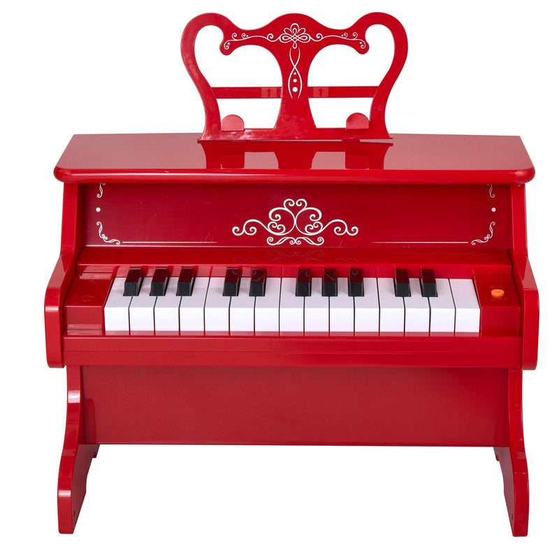 Mini Pianoforte Giocattolo per Bambini 25 Tasti in ABS  Rosso