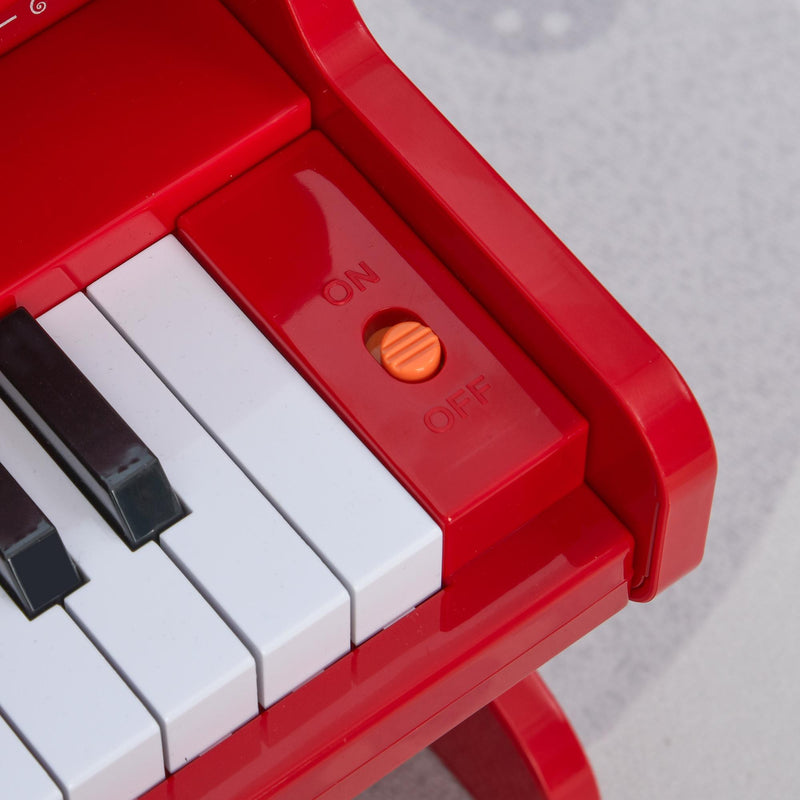 Mini Pianoforte Giocattolo per Bambini 25 Tasti in ABS  Rosso