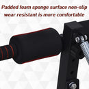 Panca Fitness per Addominali Inclinata Multifunzione Regolabile  Nera e Rossa