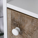 Mobiletto da Bagno 31,5x30x91,5 cm in Legno  Bianco