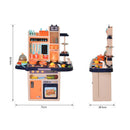Cucina Giocattolo per Bambini 71x28,5x93,5 cm con Utensili 