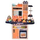 Cucina Giocattolo per Bambini 71x28,5x93,5 cm con Utensili 