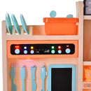 Cucina Giocattolo per Bambini 71x28,5x93,5 cm con Utensili 