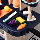 Cucina Giocattolo per Bambini 71x28,5x93,5 cm con Utensili 