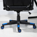 Sedia da Gaming Ergonomica 72x54x126-136 cm in PVC  Nera e Blu