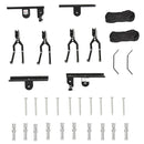 Supporto per Bici Paranco da Soffitto Max 20 Kg in Acciaio  Nero