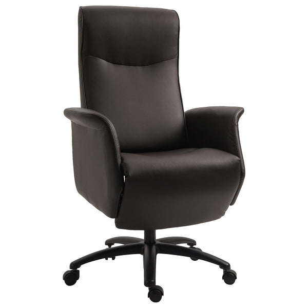 Chefsessel aus braunem Kunstleder acquista