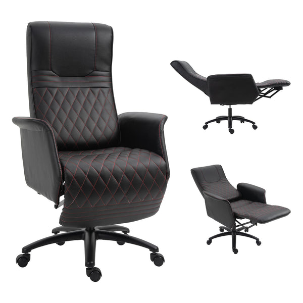 Chefsessel aus schwarzem Kunstleder prezzo