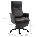 Sedia Poltrona Direzionale da Ufficio in Similpelle  Nera