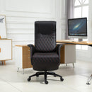 Sedia Poltrona Direzionale da Ufficio in Similpelle  Nera