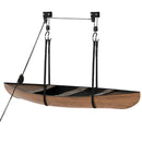 Supporto per Kayak Paranco da Soffitto Max 50 Kg in Acciaio  Nero