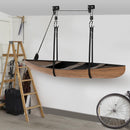 Supporto per Kayak Paranco da Soffitto Max 50 Kg in Acciaio  Nero