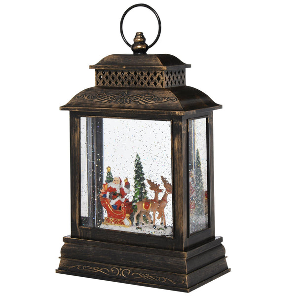 prezzo Batteriebetriebene Weihnachtslaterne 161x8,8x26,5 cm mit Musik und Licht