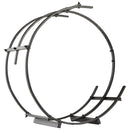 Portalegna per Camino 71x32x73 cm in Ferro Battuto  Nera