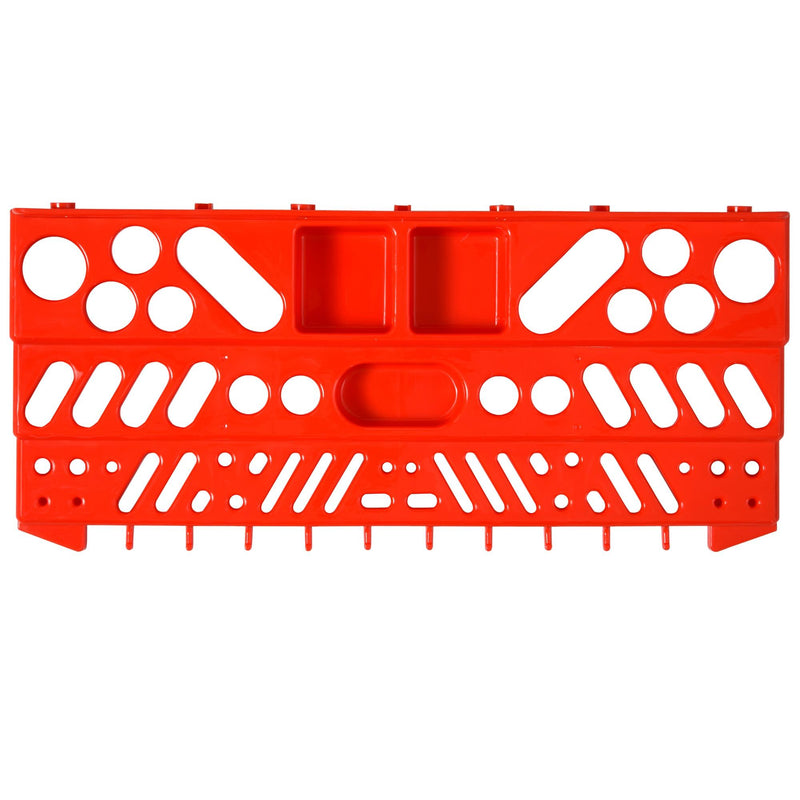 Pannello Porta Attrezzi da Parete 50 Pezzi 53,5x23x95,5 cm  Grigio e Rosso