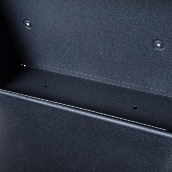 acquista Wandbriefkasten 35x9,5x44,5 cm in schwarzem Stahl