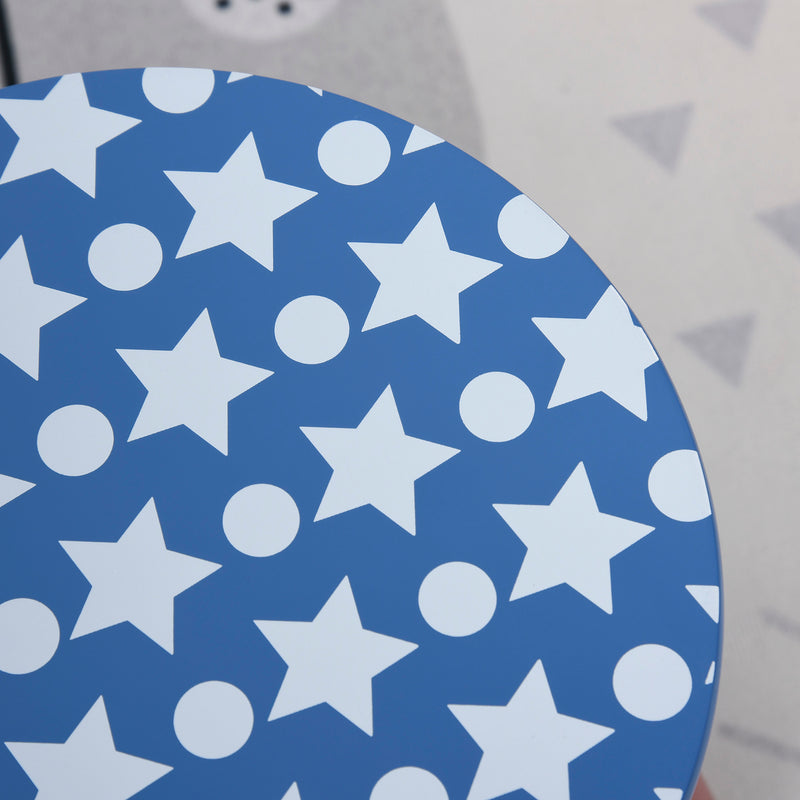 Set Tavolino e 2 Sgabelli per Bambini in Legno 