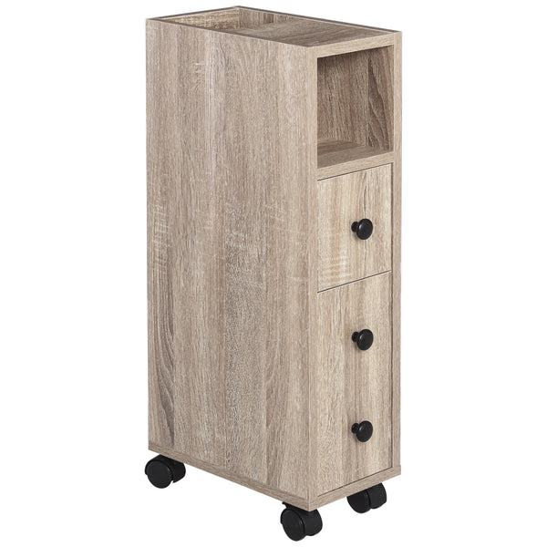 sconto Badezimmer-Säulenschrank 18 x 30 x 68,5 cm in Eichenholz