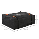 Borsa Portatutto per Tetto Auto 124x99x47 cm 566 L in PVC  Nera