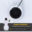 Pupazzo di Neve Gonfiabile H242 cm con Luci a LED 