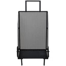 Carrello Portalegna 51,5x45,5x91,5 cm con Ruote in Ferro  Nero