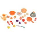 Cucina Giocattolo per Bambini 71x28,5x93,5 cm con Accessori  Rosa