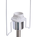 Lampada da Terra con Paralume E27 in Piume  Bianca