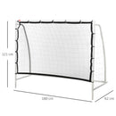 Porta da Calcio Portatile con Rete 180x62x121 cm  Bianca