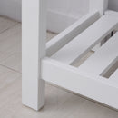 Mobile Alto da Bagno 1 Anta 4 Ripiani 40x35x164 cm in Truciolare  Bianco