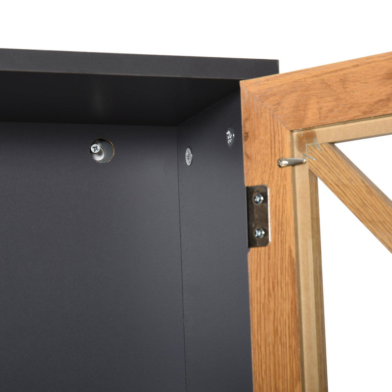 Pensile Bagno Mobiletto 2 Ante e Mensola con Portasciugamani 