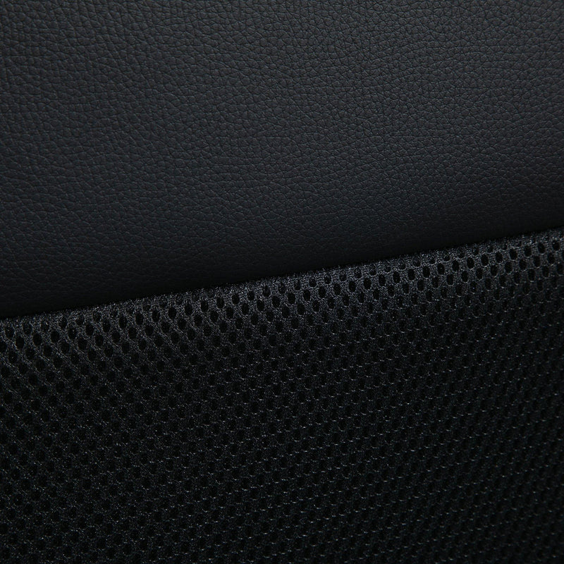 Sedia Poltrona Direzionale da Ufficio in PVC e Tessuto Oxford  Nera