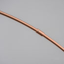 Lampada da Terra ad Arco con Paralume E27 in Acciaio e Marmo  Rame