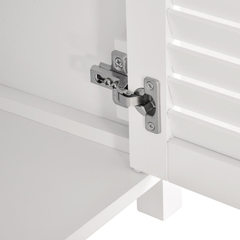 Panchina Scarpiera per Ingresso 110x40x54 cm in Legno  Bianca