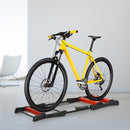 Rullo Bici Allenamento Lunghezza Regolabile 145x56x10,5 cm  Nero e Rosso